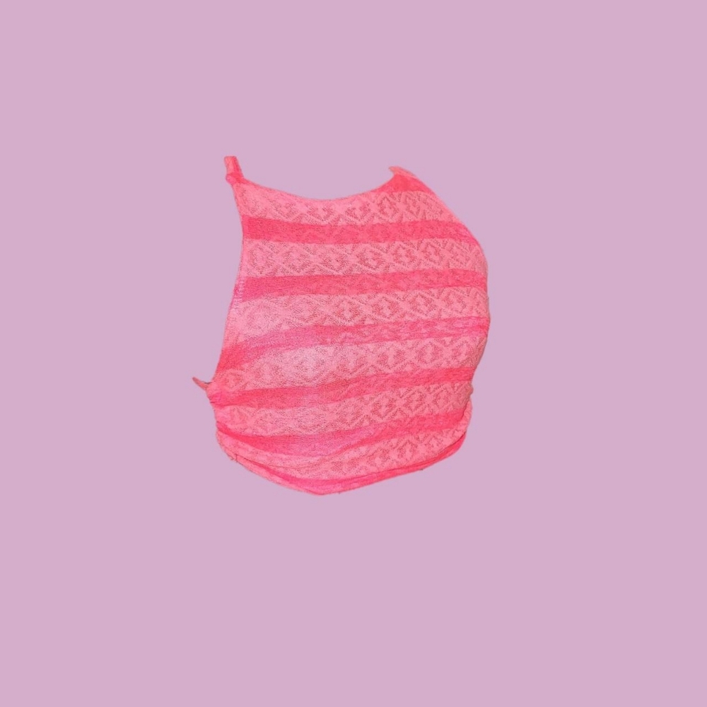 Custom Pink Barbie Halter Open Back Top